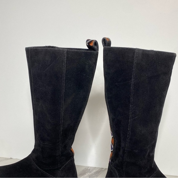 Farm Rio Lug Sole Black Tall Boot 6 - Picture 9 of 16